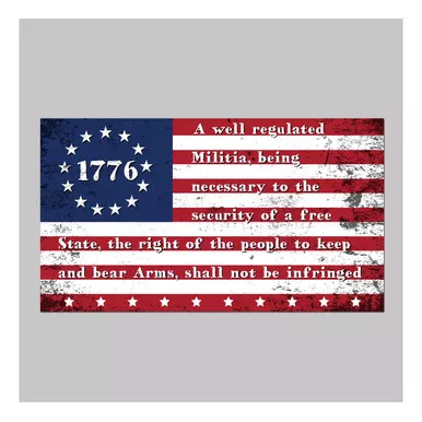 1776 FLAG DECAL