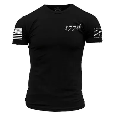 1776 FLAG TEE - BLACK