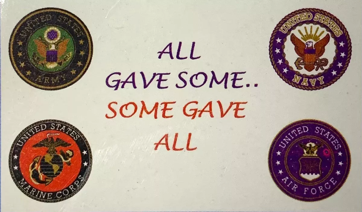 "All Gave Some Some Gave All" U.S. Military Veteran Flag
