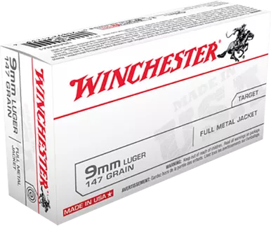 Winchester Ammo Usa, Win Usa9mm1 9mm 147 Fmj 50/10