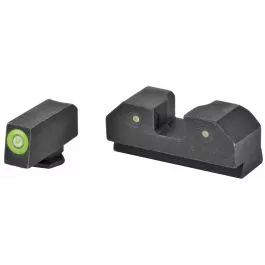 XS Sights R3D Night Sights Glock 20 Green Tritium Front Black Rear