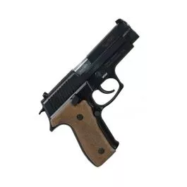 Zastava CZ999 Pistol Black 9mm 4.25" Barrel 15rd Engraved Wood Grips With Engraved Wood Display Case