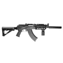 Zastava ZPAP92 AK-47 Rifle Black 7.62x39 16.5" Barrel Pinned and Welded Muzzle Extension Magpul CTR Stock 30rd